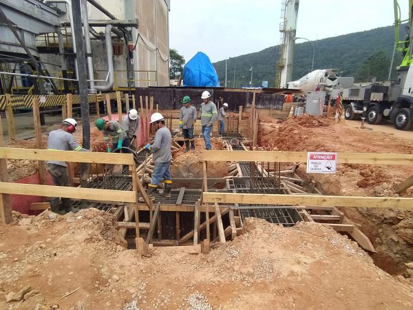 concretagem vigas biguaçu